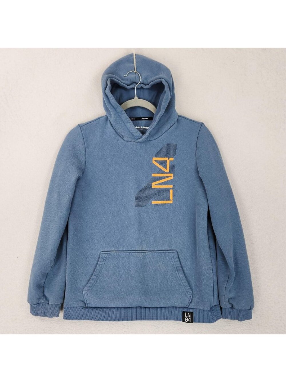 McLaren Hoodie Sweatshirt Boys XL Blue LN4 Racing Formula 1 Team Lando Norris
